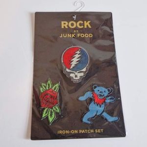 Grateful Dead Logo Art Embroidered Patches Set